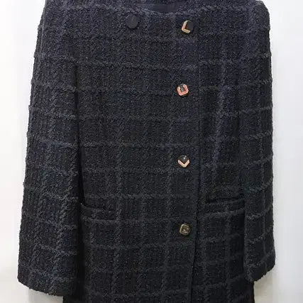 [BUNJANG] Lanvin Collection Black Textured Tweed Jacket 55 / 랑방컬렉션 블랙 텍스처드 트위드 재킷 55
