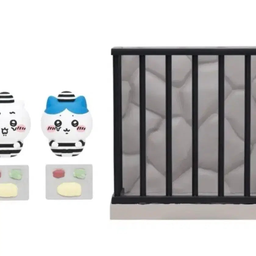 [BUNJANG] Chiikawa Prison Diorama Figure (Chiikawa & Hachiwara) / 치이카와 감옥 디오라마 피규어 <치이카와&하치와레>
