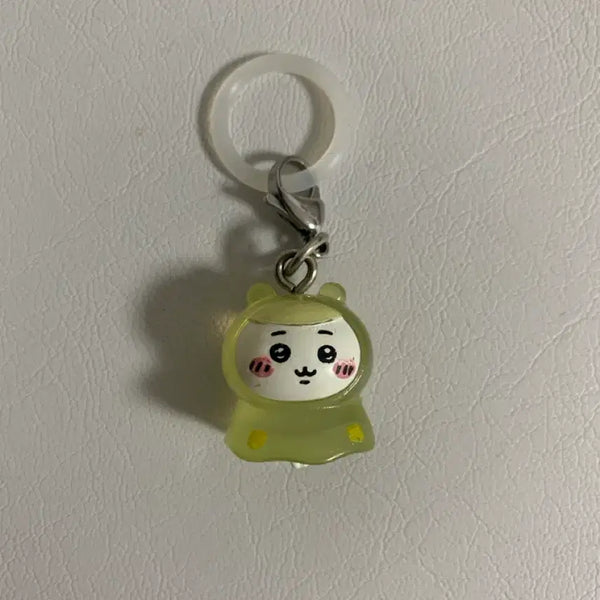 [BUNJANG] Chiikawa Frog Raincoat Badge / 단종 치이카와 개구리 우비 메지루시