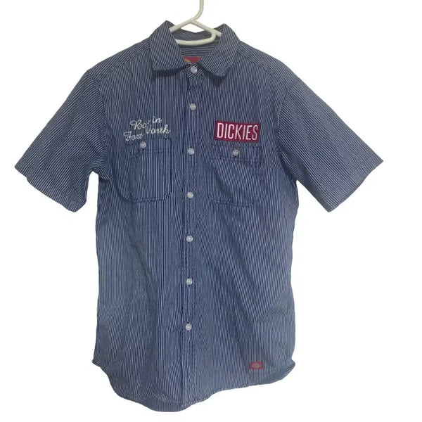 [BUNJANG] Dickies JPN Stripe Work Shirt (M) / 디키즈 JPN 스트라이프 워크 셔츠 (M)