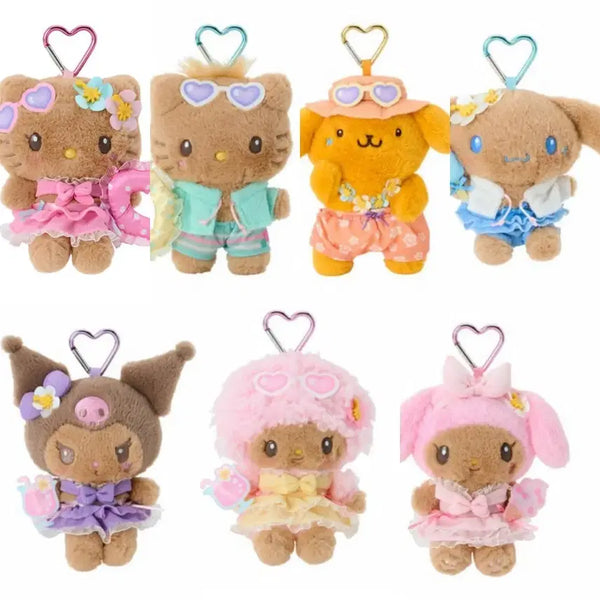[BUNJANG] Sanrio Summer Pool Mascot Keychain / 2주 내 출고/산리오) 두근두근 썸머풀 여름 수영장 마스코트 키링