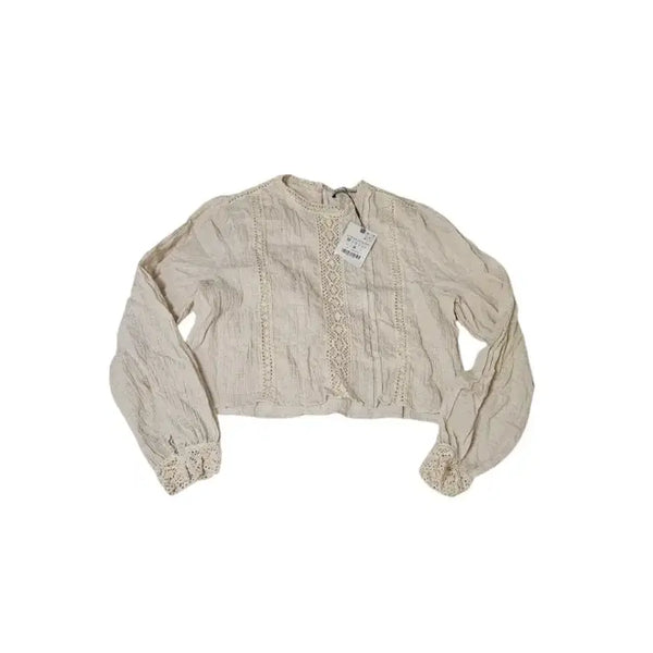 [BUNJANG] ZARA Cropped Blouse - Size M / 자라 크롭 블라우스 M 새상품