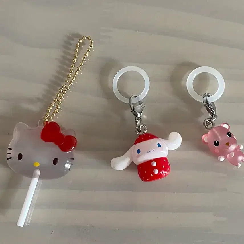 [BUNJANG] Hello Kitty / Cinnamoroll / Postpet Majirusi Keychain Bundle / 키티/시나모롤/포스트펫 메지루시 키링 일괄+덤증정