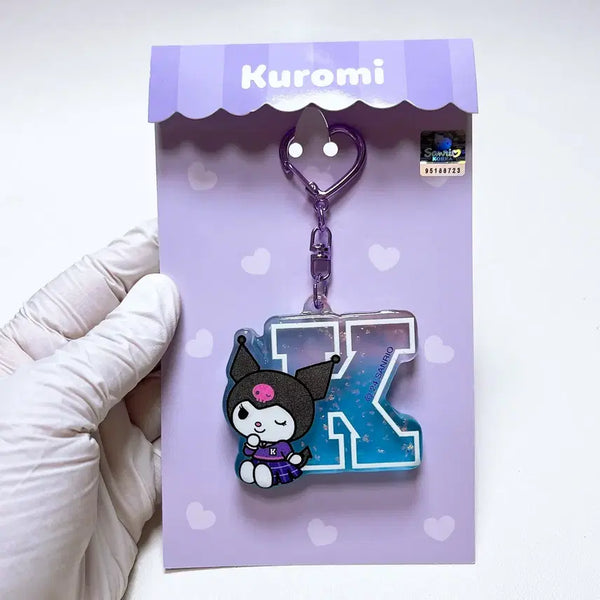 [BUNJANG] Kuromi Initial Keyring / 쿠로미 이니셜 키링