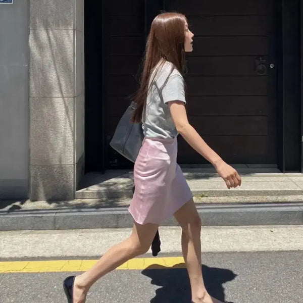 [BUNJANG] Tudment Satin Skirt / 튜드먼트 새틴 스커트