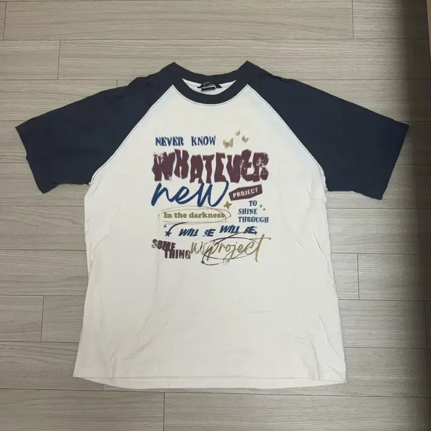 [BUNJANG] WV Project Raglan Short Sleeve T-Shirt Set (M) / WV PROJECT 레글런 반팔 티셔츠 두장