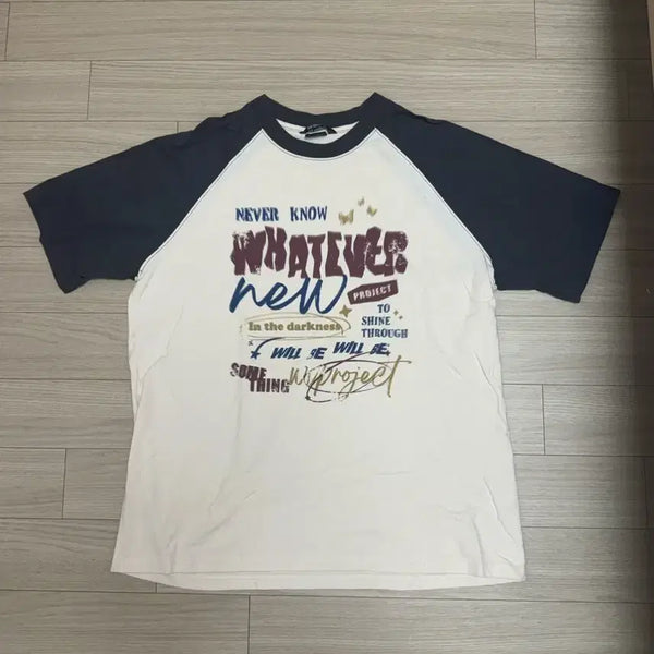 [BUNJANG] WV Project Raglan Short Sleeve T-Shirt Set (M) / WV PROJECT 레글런 반팔 티셔츠 두장