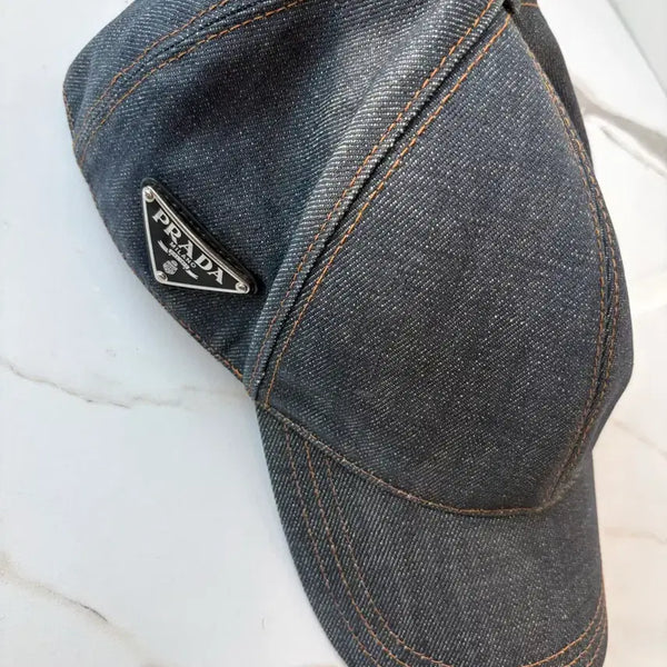 [BUNJANG] Prada Denim Baseball Cap - Size M / 프라다 볼캡 데님 M