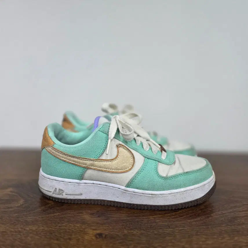 [BUNJANG] Nike Air Force 1 Mint Green Shoes (250mm) / 나이키 에어포스 1 민트색 250