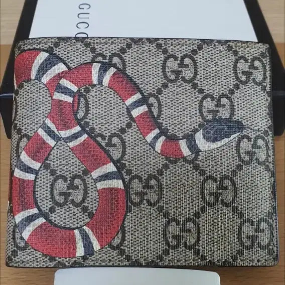 [BUNJANG] Gucci Snake Bi-fold Wallet Beige / 구찌 스네이크 반지갑/지갑 새상품급 정품(감정O)
