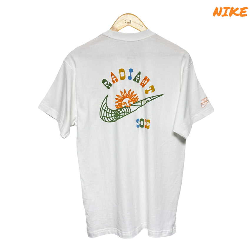 [BUNJANG] Nike White Patch Printing Short Sleeve T-Shirt / 4185 나이키 화이트 패치 프린팅 반팔티
