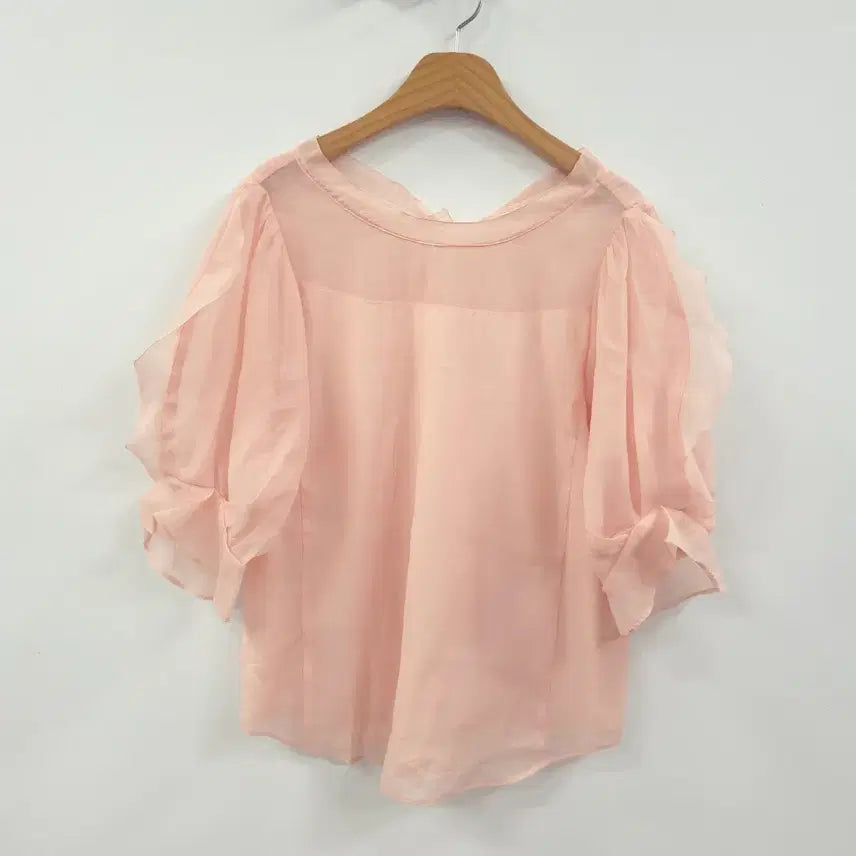 [BUNJANG] JJ JIGOTT Ruffled Chiffon Blouse / JJ지고트) 거의새거 러플 쉬폰 블라우스 -F