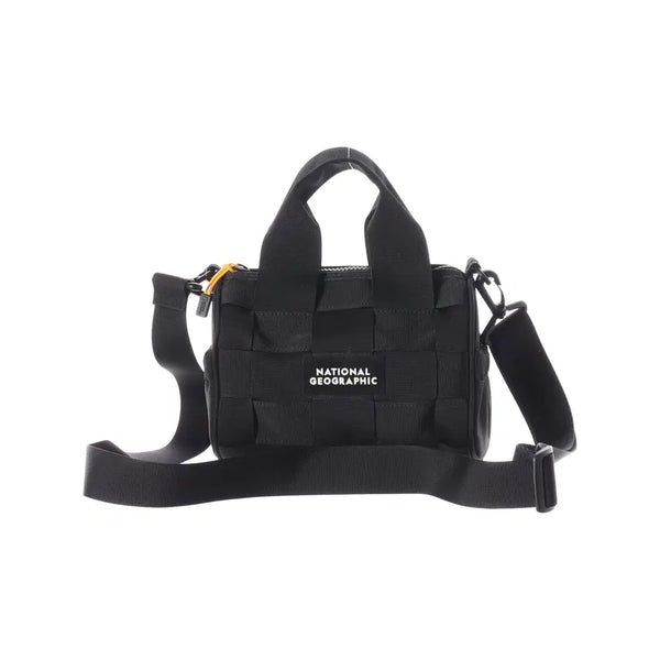 [BUNJANG] National Geographic 22SS Webbing Mesh Mini Duffel Bag Black / 내셔널지오그래픽 22SS 웨빙 메쉬 미니 더플백 블랙