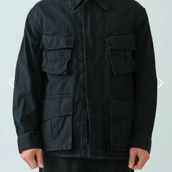 [BUNJANG] Sage de Cret Black Satin BDU Fatigue Jacket L / 사쥬드크레 백사틴 퍼티그 자켓 블랙 L sage de cret bdu