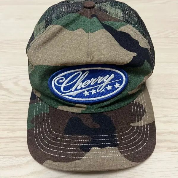 [BUNJANG] Cherry LA Camo Trucker Cap / 체리 LA 카모 트러커 캡 모자