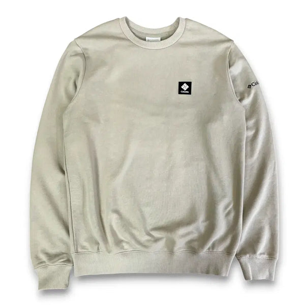 [BUNJANG] Columbia Beige Square Logo Sweatshirt Size S / 컬럼비아 베이지 스퀘어 로고 맨투맨 S