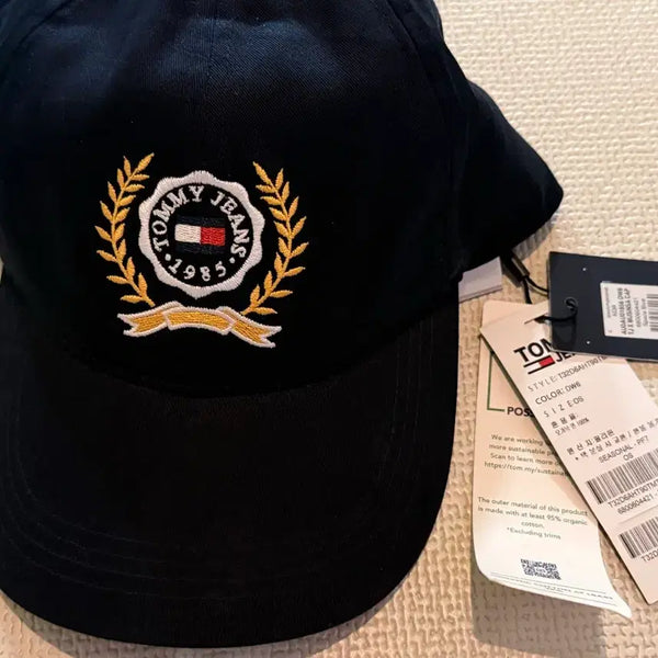 [BUNJANG] Tommy Jeans Crest Logo Embroidered Unisex Cap / 타미진스 타미힐피거 남녀공용 볼캡 크레스트 로고 자수