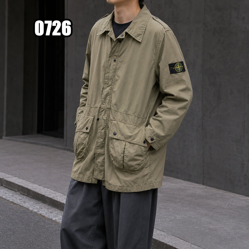 [BUNJANG] Stone Island 439WN Brushed Cotton Tela Jacket / M 스톤아일랜드 439WN 브러쉬드 코튼 텔라 자켓