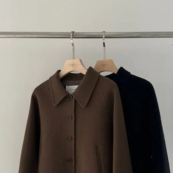 [BUNJANG] Bergamot Marron Wool Short Jacket Brown / 베르가못 마론 울 숏 자켓 브라운