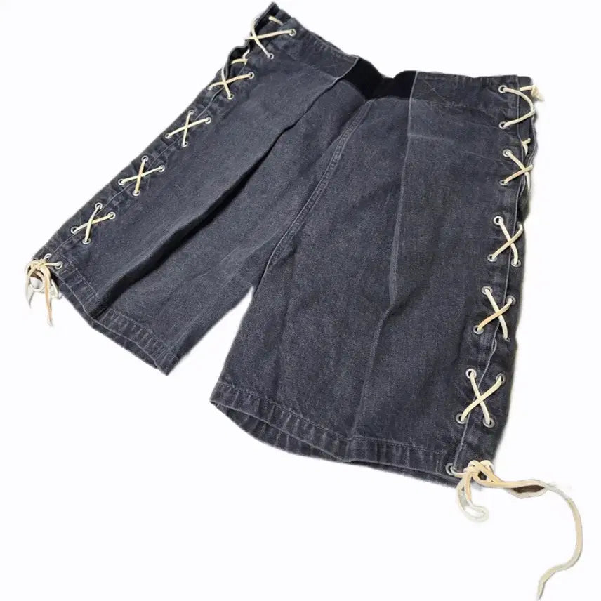 [BUNJANG] Capital 14oz Black Denim Easy Ranch GO Shorts / 캐피탈 14온즈 블랙 데님 이지 랜치 GO 쇼츠  3