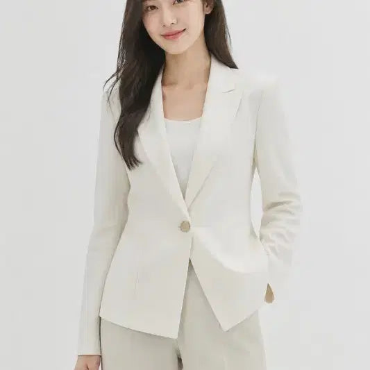 [BUNJANG] Kenneth Lady Women's White Blazer O1046 / 케네스레이디 화이트 여자 88-165 블레이저 O1046