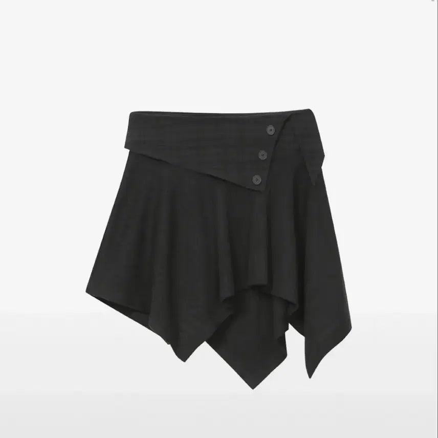 [BUNJANG] Miseki Seoul Unbalanced Flow Mini Skirt Black / [새상품] 미세키서울 Unbalanced flow mini skirt BLACK
