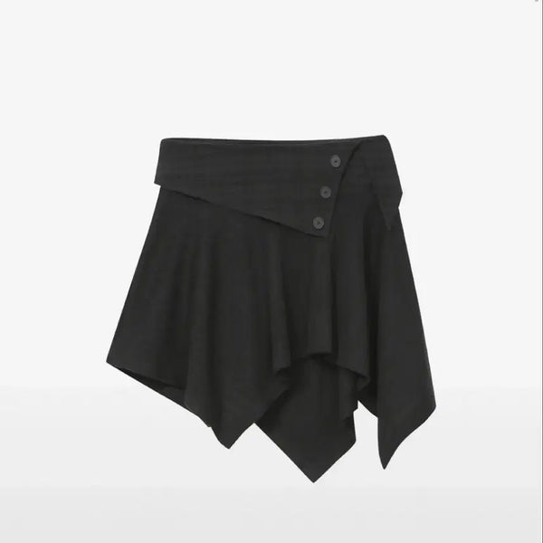 [BUNJANG] Miseki Seoul Unbalanced Flow Mini Skirt Black / [새상품] 미세키서울 Unbalanced flow mini skirt BLACK