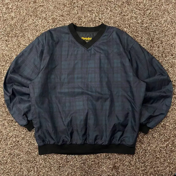 [BUNJANG] L Foresters Check Warm-up Sweatshirt / L 포레스터스 체크 웜업 맨투맨