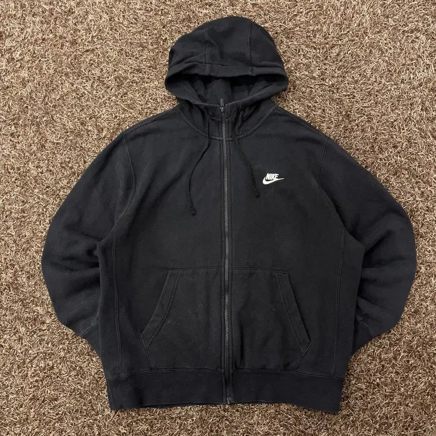 [BUNJANG] Nike Black Hoodie Zip-Up / L 나이키 블랙 후드집업