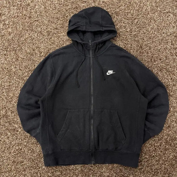 [BUNJANG] Nike Black Hoodie Zip-Up / L 나이키 블랙 후드집업