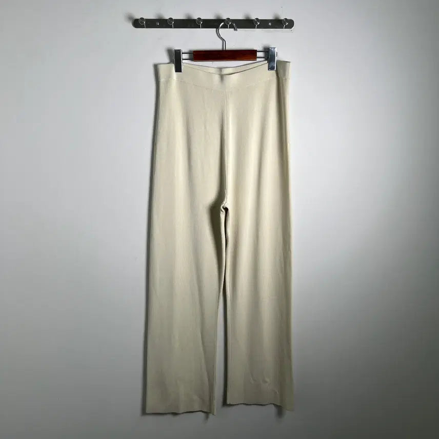 [BUNJANG] COS Ivory Banding Wide Knit Slacks Pants L / COS 코스 아이보리 밴딩 와이드 니트 슬랙스 팬츠 L