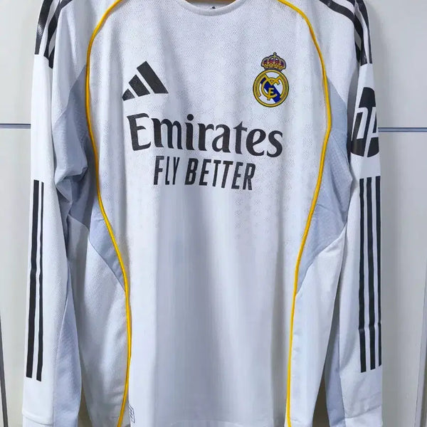 [BUNJANG] Real Madrid 25/26 Home Long Sleeve Jersey MBAPPE #10 / 레알마드리드 25/26 시즌 홈 긴팔 유니폼 MBAPPE
