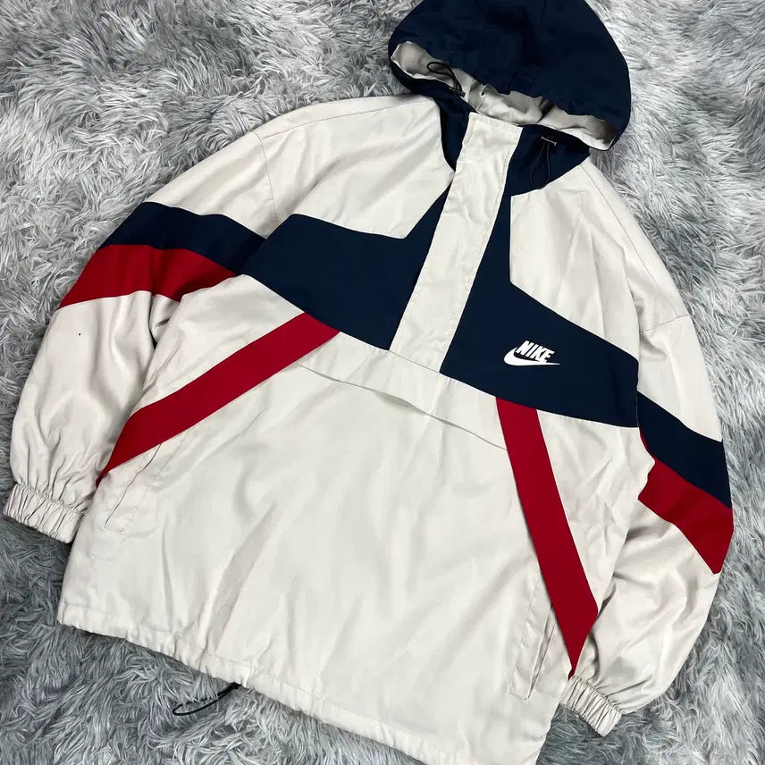 [BUNJANG] Nike 90s-00s Colorblock Wind Half Zip Anorak / 90-00s 나이키 올드스쿨 컬러블록 윈드 하프 집업 아노락 5616