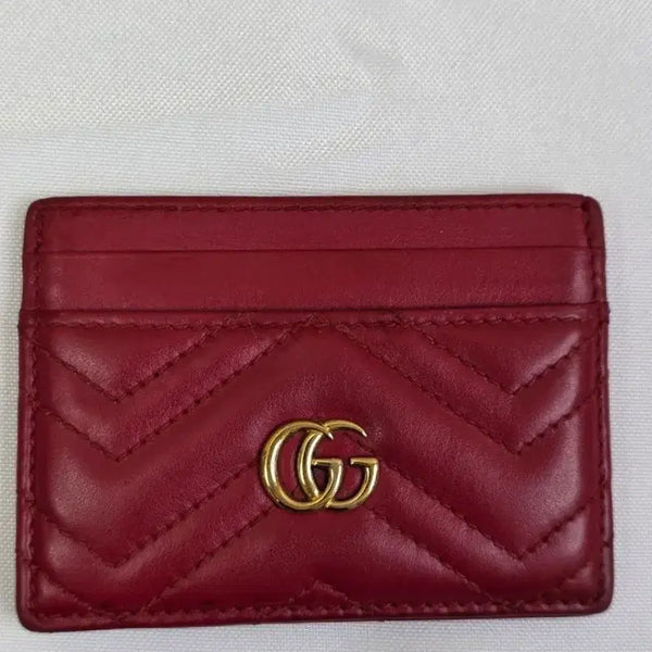 [BUNJANG] Gucci Marmont Red Card Wallet / 구찌 마몽 카드지갑 레드 443127