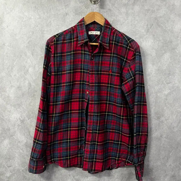 [BUNJANG] Beanpole Men's Check Pattern Shirt Size 95 / 빈폴 남성 체크 남방 셔츠 95사이즈