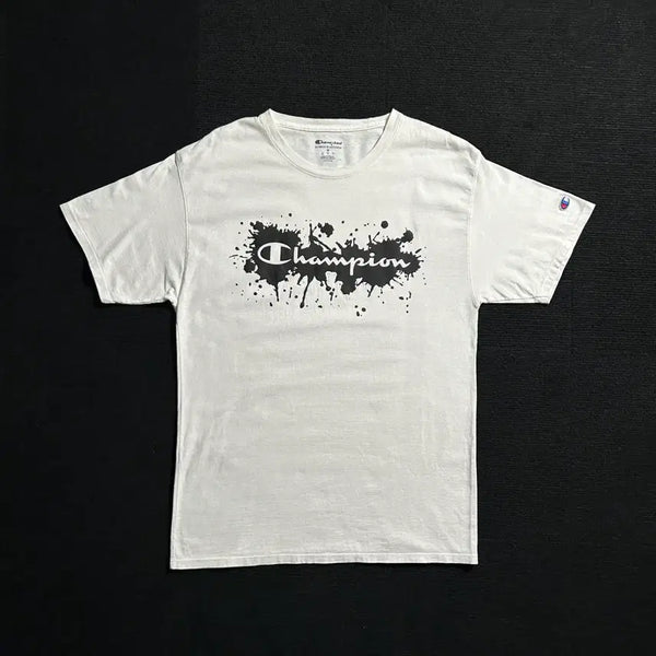 [BUNJANG] Champion Painting Logo Graphic T-Shirt / 챔피온 페인팅 로고 그래픽 반팔티셔츠