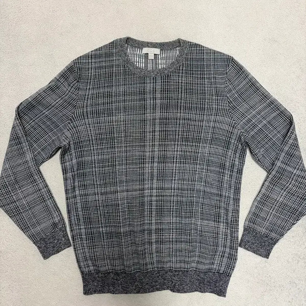 [BUNJANG] COS Check Wool Knit Sweater 100 / 코스 체크 울 니트 100사이즈