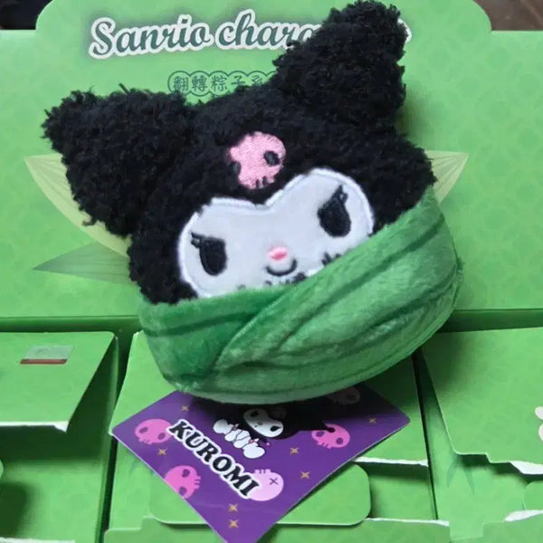 [BUNJANG] Sanrio Kuromi Plush Toy / 산리오 랜덤 연잎 쿠로미