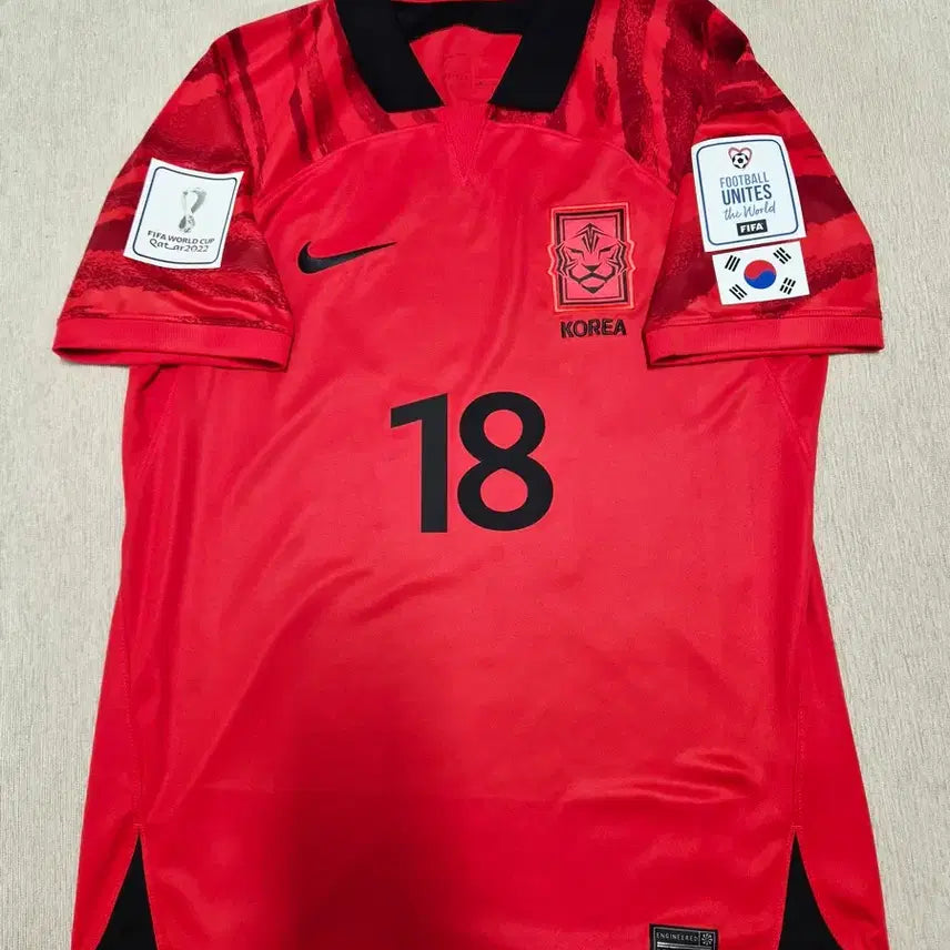 [BUNJANG] 2022-2024 South Korea National Team Authentic Home Jersey Lee Kang-in Custom Marking / 22-24 대한민국 정품 홈 유니폼 이강인 자컷 마킹