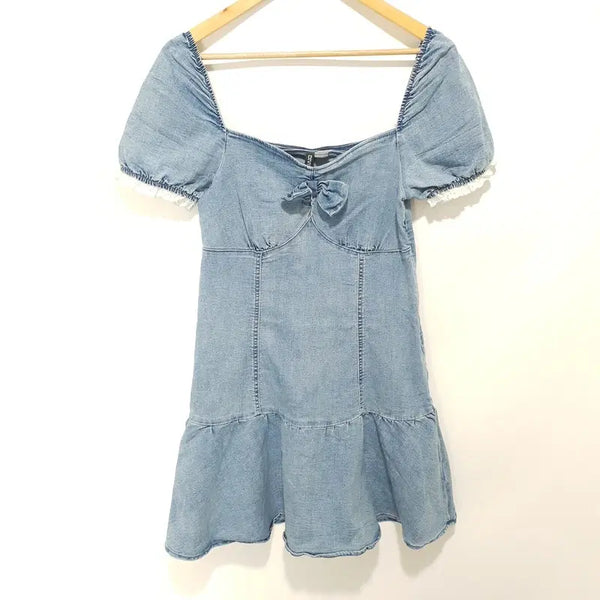 [BUNJANG] H&M Denim Ribbon Dress M_S2541 / H&M 데님 리본 원피스 M_S2541