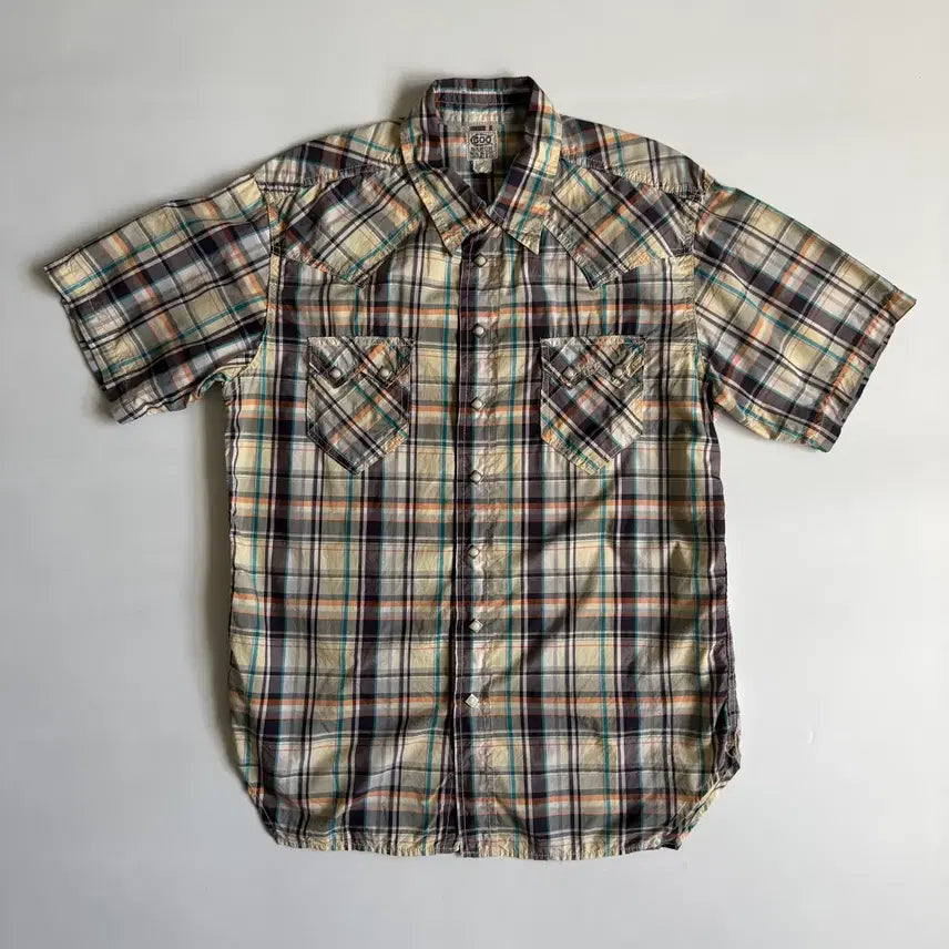 [BUNJANG] The Real McCoy's Western Short Sleeve Shirt / 더 리얼 맥코이 반팔 웨스턴 셔츠 남방