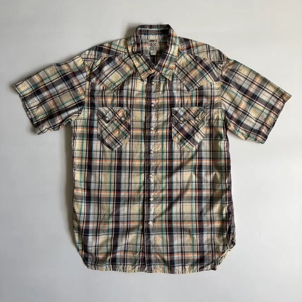 [BUNJANG] The Real McCoy's Western Short Sleeve Shirt / 더 리얼 맥코이 반팔 웨스턴 셔츠 남방