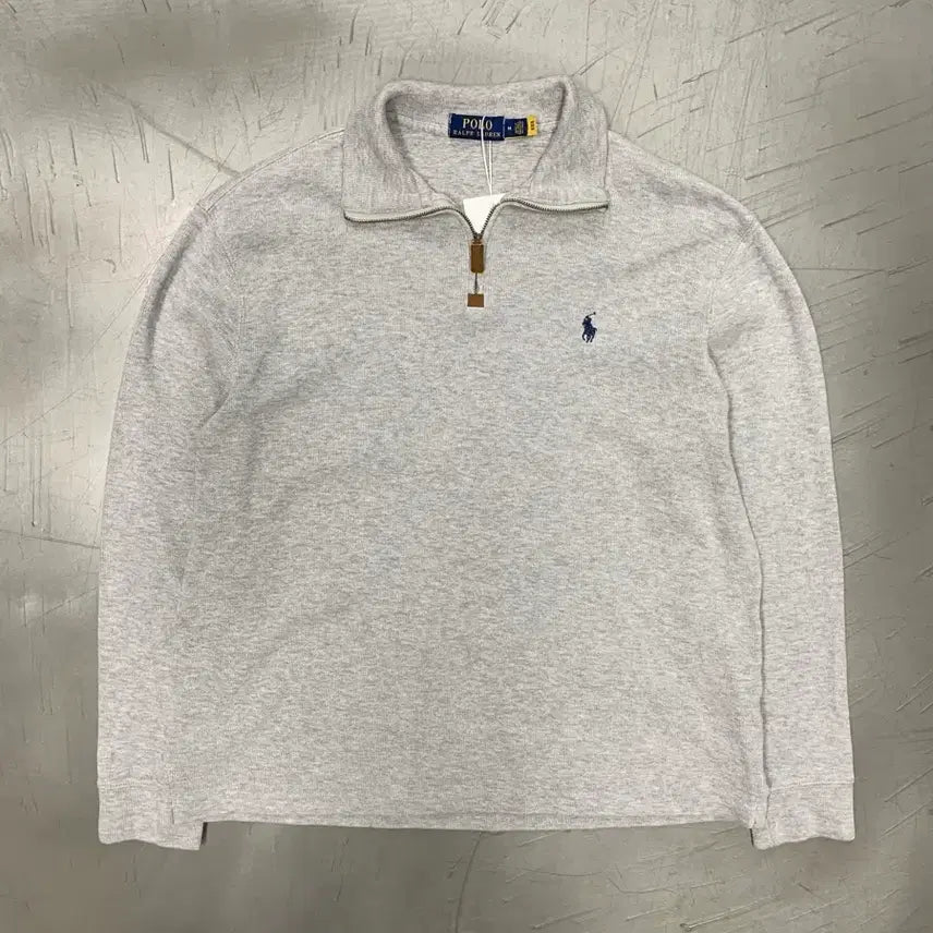 [BUNJANG] Polo Half Zip Sweatshirt / 폴로 하프집업 스웻셔츠