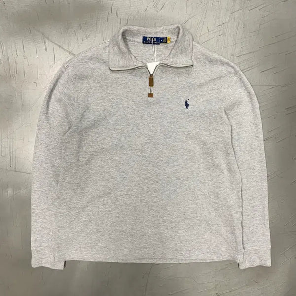 [BUNJANG] Polo Half Zip Sweatshirt / 폴로 하프집업 스웻셔츠