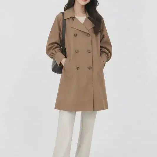 [BUNJANG] BESTIBELLI Beige Women's Trench Coat / 베스띠벨리 베이지 여자 85-160 트렌치 O1037