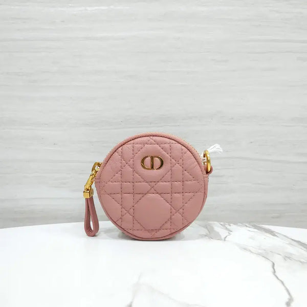 [BUNJANG] Dior Caro Pouch Detachable Coin Card Holder Deep Nude S5035UWHC / 디올 카로 파우치 디테처블 코인지갑 딥누드 S5035UWHC