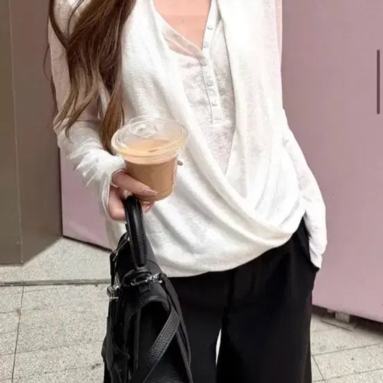 [BUNJANG] Deep V-Neck Cami Set / 딥브이넥 나시세트