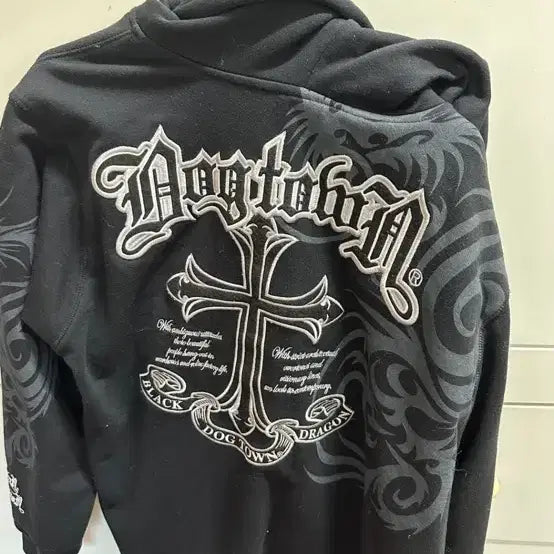 [BUNJANG] Dogtown Logo & Cross Graphic Hoodie Zip-up / 도그타운 후드집업