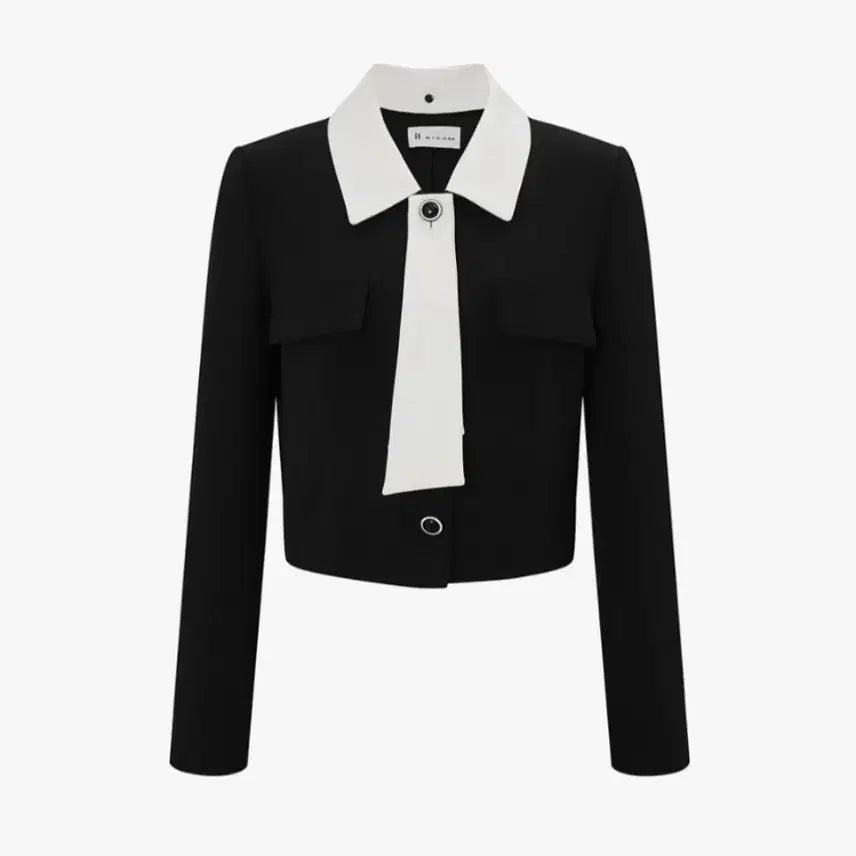 [BUNJANG] IT MICHAA Teachable Collar Tie Jacket / 잇미샤 티테쳐블 카라 타이 자켓