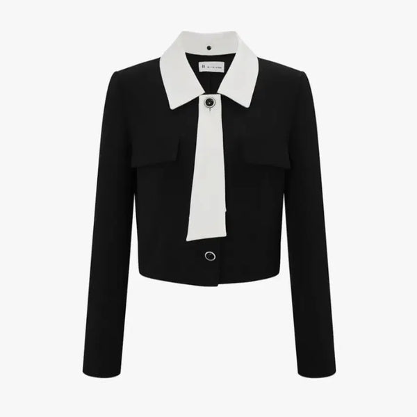[BUNJANG] IT MICHAA Teachable Collar Tie Jacket / 잇미샤 티테쳐블 카라 타이 자켓